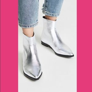 NEW Silver Metallic Booties!